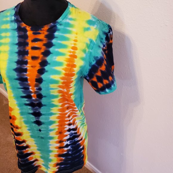 Tie Dye Boho bohemia unisex short sleeve T-shirt size S. 100% cotton. - Picture 3 of 13